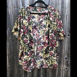 Olive tree floral print cardigan